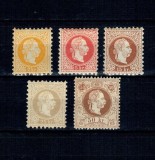 Austria 1867 - Franz Iosif, uzuale, neștampilate, cu sarniere