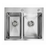 Chiuvetă inox Toby BRUSH STEEL