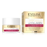 Crema pentru fata anti-rid 60+ reparatoare cu aur 24K si colagen, 50ml, Eveline Cosmetics