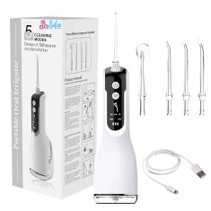 Irigator Oral Profesional pentru Dus Bucal, Sofia CONCEPT&reg;, 5 Trepte, IPX7, 2200mAh, 330 ML, White