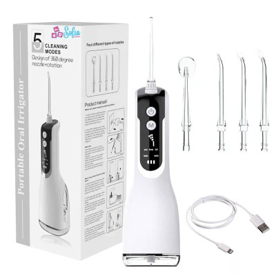 Irigator Oral Profesional pentru Dus Bucal, Sofia CONCEPT&amp;reg;, 5 Trepte, IPX7, 2200mAh, 330 ML, White foto