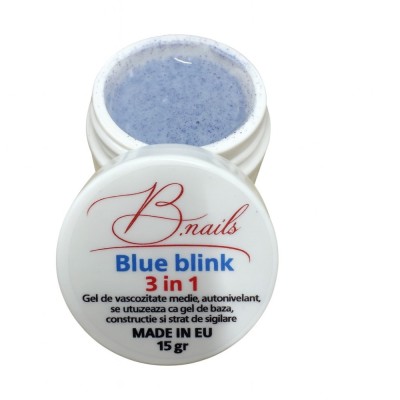 Gel unghii 3 in 1constructie autonivelant BLUE BLINK 15g foto