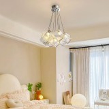 Lustra MODERNA, tip Pendul, ECOLUCE, Glob, 7xE27, Inaltime Reglabila, Crom ModernLight Concept, Oem