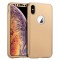 Husa 360&deg; Full Protection - iPhone XS MAX - Auriu - (fata + spate + folie de protectie din sticla)