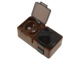 Conector alimentare AC 2P+PE 250VAC 16A Abex - Soclu pentru perete