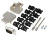 Set Conector D-Sub 9 Pin Mufă Tată Lipire Neagră