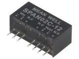 Convertor DC/DC 2W 36-75V la 12VDC SIP8