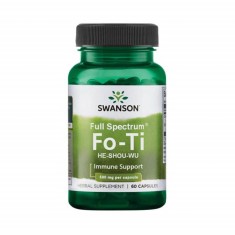 Fo-Ti He Shou Wu(Troscot Chinezesc) 500 miligrame 60 capsule Swanson foto