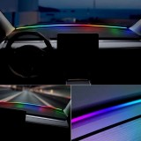 Cumpara ieftin Bandă LED Auto RGB 150 cm aplicare intre parbriz si bord&ndash; Control Smart prin Aplicație, Efecte Dinamice