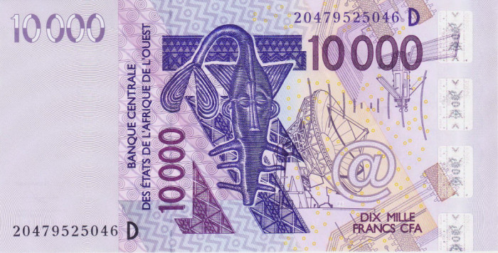 Bancnota Statele Africii de Vest 10.000 Franci 2020 - P418D UNC ( Mali )