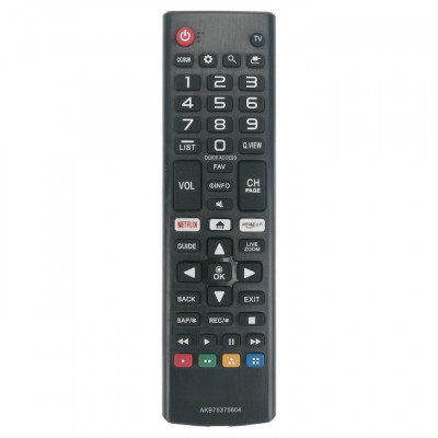 Telecomanda pentru LG Smart TV AKB75375604, x-remote, Netflix, Amazon Prime, Negru foto