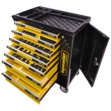 Dulap mobil de scule cu 7 sertare, 219 piese, Top Master Pro