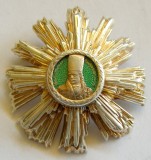 v023 ORDINUL TUDOR VLADIMIRESCU PENTRU DOAMNE RSR clasa III 52mm 34,5g ARGINT MARCATA varianta rara, IN STARE EXCELENTA