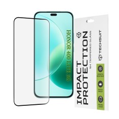 Husa - Techsuit - 111D Full Cover / Full Glue Glass - Honor X8b / X8c / 400 Lite - Black