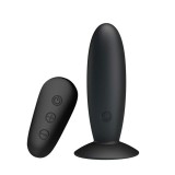 Dop Anal Cu Vibratii Mr. Play, Negru, 11 cm