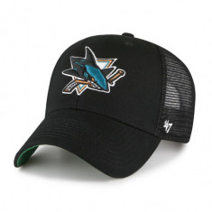 47brand șapcă NHL San Jose Sharks culoarea negru, cu imprimeu H-BRANS22CTP-BK