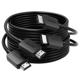Cablu Video Benfei, HDMI - HDMI, 8K, 1.8m, Set 2 Bucati, Negru
