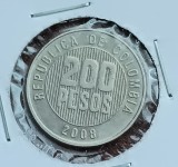 M3 C50 - Moneda foarte veche - Columbia - 200 pesos - 2008