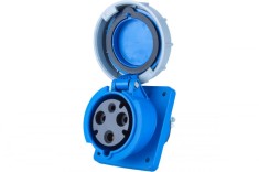 Priza monofazica 63A incastrabila pentru tablouri 3 poli 1P+N+E 6h CEE 230V IP67