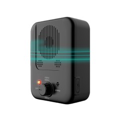 Dispozitiv cu ultrasunete pentru caini, anti-latrat, 3 niveluri de sensibilitate, incarcare USB, inaudibil, rezistent la apa, de exterior si interior,