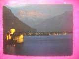 HOPCT 20229 MONTREAUX CASTELUL CHILLION-NOCTURNA IN 1980 -STAMPILA / TIMBRU -ELVETIA -CIRCULATA