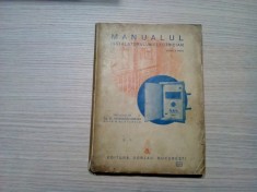 MANUALUL INSTALATORULUI ELECTRICIAN - W. Blatzheim - Gorjan 1945, 279 p.+XXXII