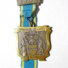 5381-Medalie bronz Politie Belgia 1986 Willy Krafft Eupen stare foarte buna.