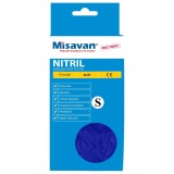 Manusi de protectie unica folosinta Misavan, nitril, albastru, marimea S, set 10 buc