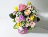 Reducere! Decor mare flori artificiale roz, mov, aranjament bogat