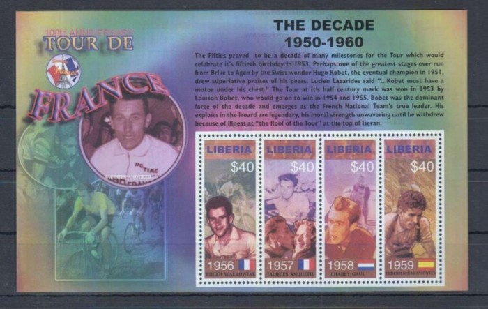 LIBERIA 2001 CICLISM TURUL FRANTEI