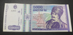 ROMANIA 5000 lei 1993 (0029) foto