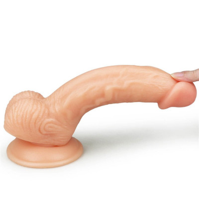 Dildo Realistic The Ultra Soft Dude, Natural, 20 cm foto