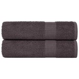 Gossi prosoape de baie, frogn, 2 buc., antracit, 100x150 cm, 360 g/m2