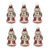 Cumpara ieftin Set 6 ornamente brad Mos Craciun sticla multicolora X-mas &Oslash; 3 cm