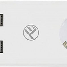 Prelungitor Smart Tellur Wireless, 3 Prize, 4 x USB, 2200W, 10A, Cablu 1.8m, Alb TLL331031 45506150