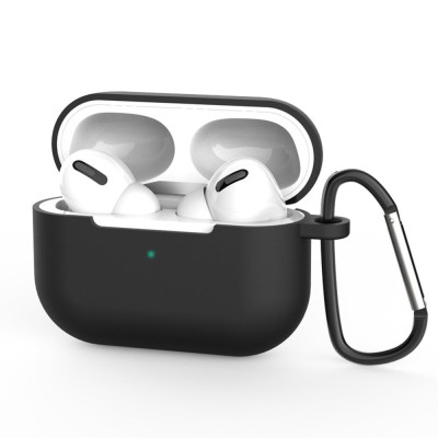 Husa silicon casti AirPods Pro 3 Techsuit - Silicone Case Smooth Ultrathin Material - Black foto
