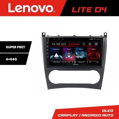 Navigatie Mercedes Clasa C W203 facelift Lenovo Kit-093 cu Android Radio Bluetooth Internet 4+64GB CarStore Technology