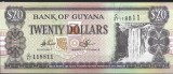 !!! F. RARR : RADAR : GUYANA - 20 DOLARI (1996-2025) - P 30 e2 - UNC / CEA DIN SCAN / RADAR 118811