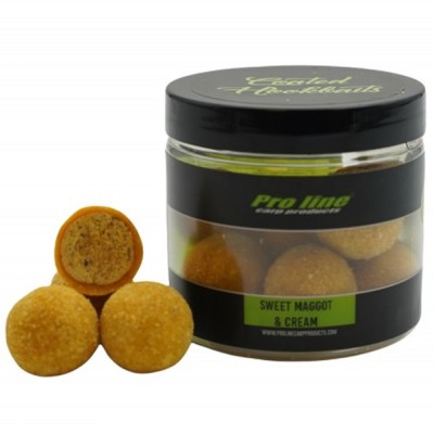 Boilies Carlig Imbracat Pro Line Sweet Maggot &amp;amp; Cream, 200ml foto