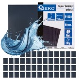 Set hartie abraziva pe baza de apa, 230 x 280 mm, P1500, 50 bucati, Geko G78494