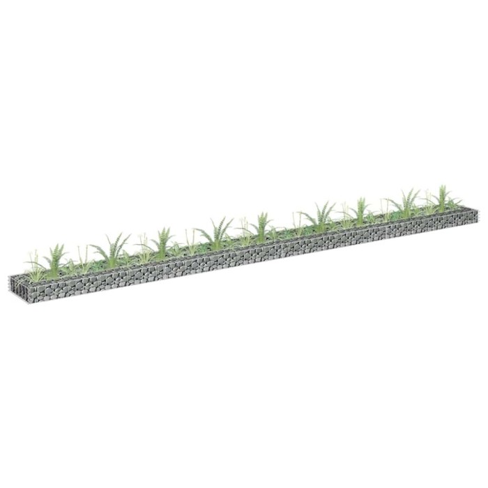 Strat &icirc;nălțat gabion, 360x30x10 cm, oțel galvanizat