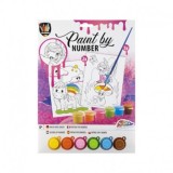Cumpara ieftin Set pictura pe numere copii A4 model 1