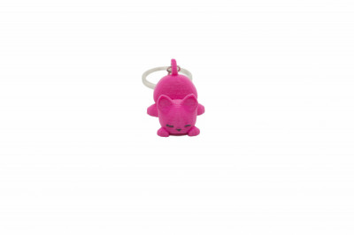 Cat keychain phone stand - Pink foto