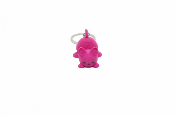 Cat keychain phone stand - Pink