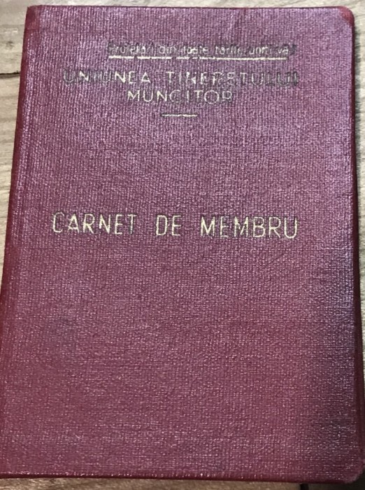 ACTRR01 Act Carnet -Carnet de membru - UTM