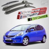 Cumpara ieftin Ștergătoare Honda Jazz Gen III (GE6/GE8/GG1-GG6/GP1) Hatchback 2008-2015 | Set Față și Spate Flat &ndash; TeamCar&reg;