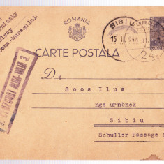 AMS# - CARTE POSTALA CENZURAT ALBA IULIA - 3, 1944