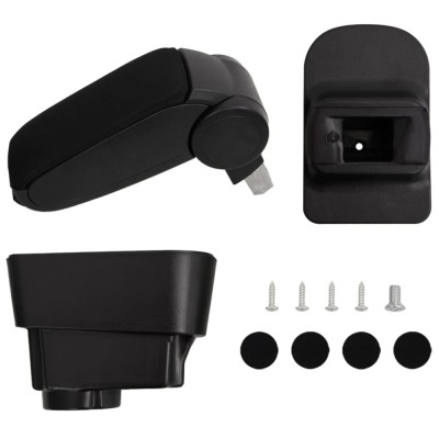 vidaXL Cotieră auto, negru, 11x35x(32-49) cm ABS foto