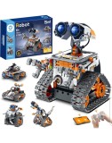 Cumpara ieftin Set Robotic 5 in 1, Sillbird Technik Robot RB04, 5-in-1 pentru copii, construibil, programabil, control prin App &amp; Remote, varsta 6+