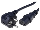 Cablu Alimentare 3x0,75mm2 Ştecăr Unghi CEE 7/7 la IEC C13